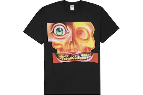 Supreme Face Tee in black, size Large