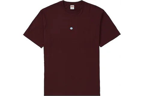 Supreme Sticker Tee in burgundy, size Small
