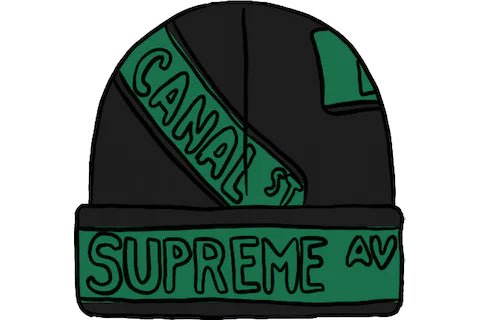 Supreme Street Signs Beanie in black