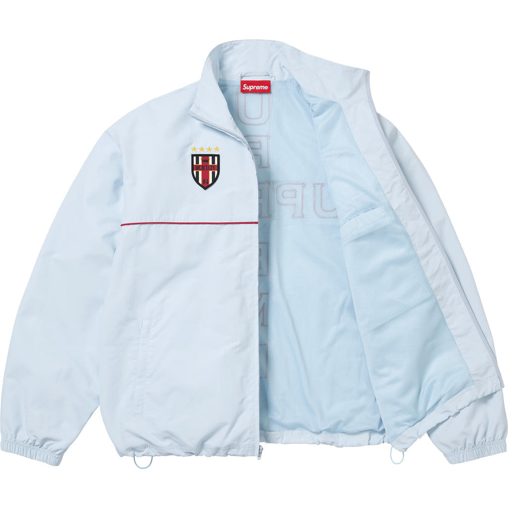 Supreme Cross Track Jacket Light Blue interior view