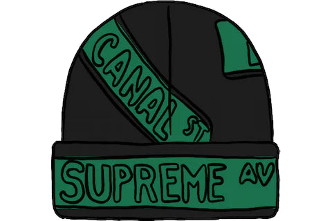 Supreme Street Signs Beanie