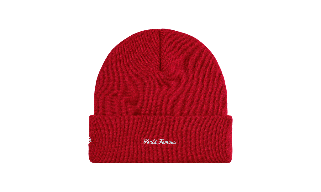 Supreme New Era Action Beanie Red