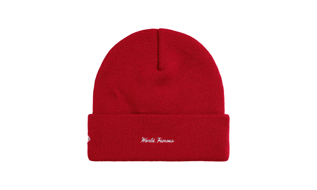 Supreme New Era Action Beanie Red