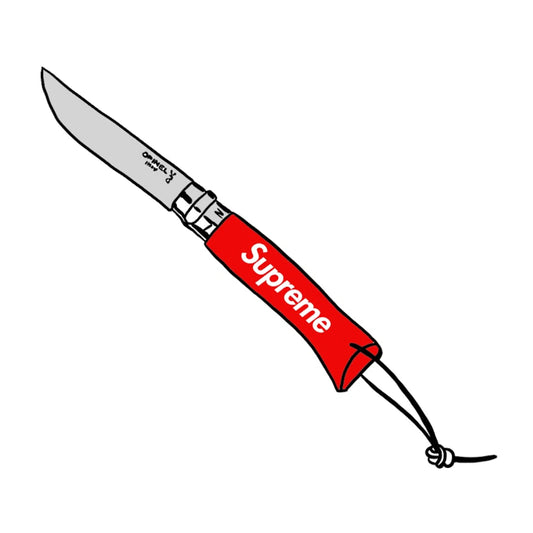 Supreme Opinel No.08 Folding Knife, Red, FW20 - product image (Novelship catalog photo, not a photo of the physical owned unit)
