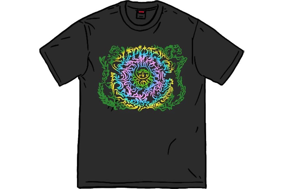 Supreme Crest Tee in black, size Medium