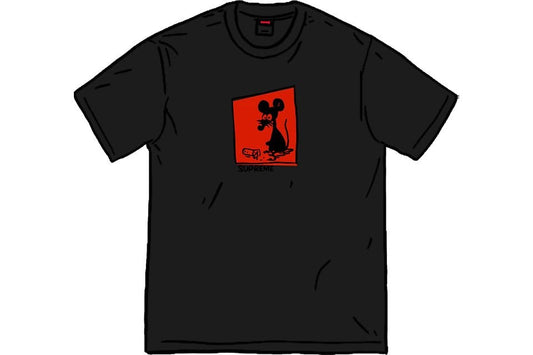 Supreme Mouse Tee in black, size Medium